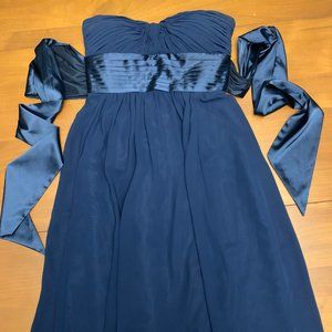 Classic Navy Bridesmaid or Prom Dress